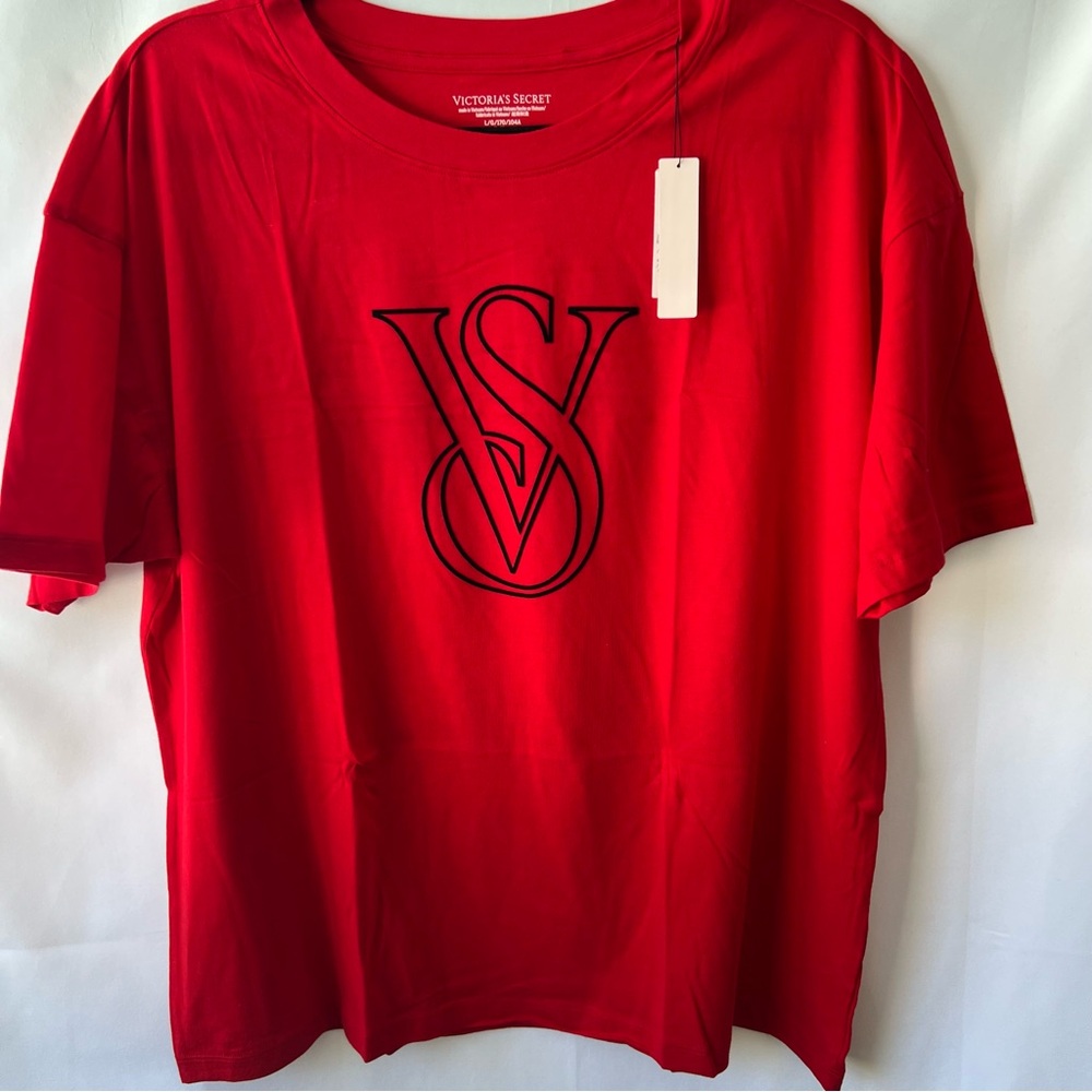 Victoria's Secret‎ 2-Piece Red Pajama Set size L NWT